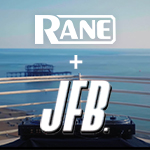 JFB Performing on a rooftop in Brighton on the RANE ONE